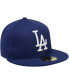 Фото #3 товара Men's Navy Los Angeles Dodgers Cooperstown Collection Wool 59FIFTY Fitted Hat