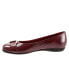 Trotters Sizzle Sign T1251-654 Womens Burgundy Narrow Ballet Flats Shoes 11