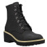 Фото #4 товара Corkys Ghosted Round Toe Wedge Womens Black Casual Boots 80-9995-BLCK