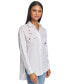 Фото #3 товара Women's K-Pin Oversize Cotton Button-Down Shirt