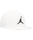 ფოტო #3 პროდუქტის Men's White Pro Jumpman Snapback Hat