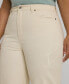 Plus Size Cropped Twill Jeans
