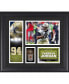 Фото #1 товара Cameron Jordan New Orleans Saints Framed 15" x 17" Player Collage with a Piece of Game-Used Football