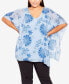 Фото #1 товара Plus Size Bella Overlay V-neck Top