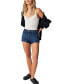 ფოტო #4 პროდუქტის Women's Mona High Rise Denim Shorts