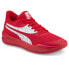 Фото #2 товара Puma Triple Unleash Mid Basketball Mens Red Sneakers Athletic Shoes 376641-02