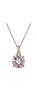 ფოტო #1 პროდუქტის Pink Amethyst (2-1/2 ct. t.w.) and Diamond Accent 18" Pendant Necklace in 14k Rose Gold