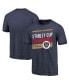 Фото #1 товара Men's Navy Florida Panthers 2024 Stanley Cup Champions Tri-Blend Ringer T-Shirt