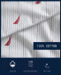 Фото #8 товара Audley Stripe Cotton Percale 3-Piece Sheet Set, Twin