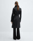 ფოტო #11 პროდუქტის Women's Leather-Effect Trench Coat