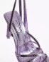 Topshop Ellie square toe barely there heeled sandal in lilac