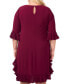 ფოტო #5 პროდუქტის Plus Size Pleated Ruffle Dress