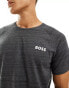 Boss Bodywear Rise t-shirt in grey