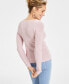 Фото #2 товара Women's V-Neck Metallic Sweater, Created for Macy's