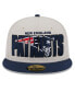 Фото #3 товара Men's Stone, Navy New England Patriots 2023 NFL Draft On Stage 59FIFTY Fitted Hat