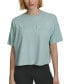 Фото #1 товара Women's Cotton Raised Logo Cropped T-Shirt