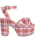 Фото #2 товара Women's Zenni Platform Bow Sandals