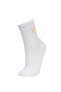 Kadın Pamuklu Koç Burcu Simgeli Soket Çorap C8400axns