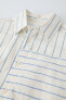 True neutrals striped shirt with pocket