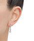 ფოტო #2 პროდუქტის Lab Grown Diamond Pear Cluster Graduated Linear Drop Earrings (1/2 ct. t.w.) Set in sterling silver