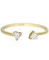 Фото #3 товара Sadie Tokens of Affection Clear Glass Gold-Tone Toi Et Moi Ring