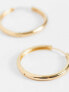 ASOS DESIGN 14k gold plated 25mm hinge hoop earring