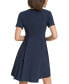 Фото #2 товара Платье Fit & Flare Tommy Hilfiger Petite V-Neck с плиссировкой