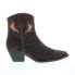 Diba True Moon Water 28313 Womens Brown Suede Slip On Ankle & Booties Boots