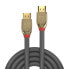 Фото #6 товара Lindy 10m Standard HDMI Cable - Gold Line - 10 m - HDMI Type A (Standard) - HDMI Type A (Standard) - 4096 x 2160 pixels - Gold - Grey