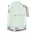 Фото #5 товара SMEG electric kettle KLF04PGEU (Pasteö Green) - 1.7 L - 2400 W - Green - Plastic - Stainless steel - Adjustable thermostat - Water level indicator