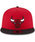 Фото #4 товара Men's Red, Black Chicago Bulls 2-Tone 9FIFTY Adjustable Snapback Hat