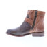 Bed Stu Becca F321118 Womens Brown Leather Hook & Loop Ankle & Booties Boots 5.5