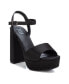 ფოტო #1 პროდუქტის Women's Heeled Platform Sandals By XTI,