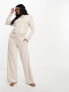 Фото #1 товара Tommy Hilfiger Established lounge wide leg jogger in beige