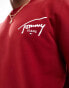 Фото #3 товара Tommy Jeans Signature Logo Back Graphic Sweatshirt in Red