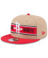 Men's Tan/Red Houston Rockets 2024 NBA Draft 9FIFTY Snapback Hat