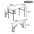 Фото #8 товара LIFETIME Ultra-Resistant Folding Table With 2 Benches Set 106x61x74 cm UV100