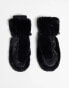 Фото #3 товара ASOS 4505 Ski faux fur mittens in black