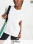 Фото #1 товара ASOS DESIGN ultimate oversized T-shirt 2 pack in white and khaki