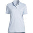 Фото #8 товара Women's School Uniform Tall Short Sleeve Interlock Polo Shirt