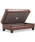 Фото #4 товара CLOSEOUT! Ciarah Leather Storage Ottoman, Created for Macy's