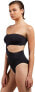 Фото #2 товара Volcom 237948 Womens Simply Seamless One Piece Swimsuit Black Size 2X-Large