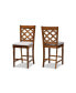 Фото #2 товара Ramiro Modern and Contemporary Transitional Wood Counter Stool Set, 2 Piece