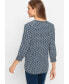 ფოტო #2 პროდუქტის Women's 3/4 Sleeve Geo Print Tunic T-Shirt