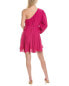 Фото #2 товара Colette Rose One-Shoulder Mini Dress Women's Pink S/M