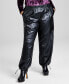 Фото #1 товара Женские брюки And Now This модельширокие карго из искусственной кожи Плюс-сайз