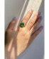 ფოტო #3 პროდუქტის Dew — Green jade stone ring