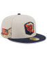 Фото #1 товара Men's Stone, Navy Chicago Bears 2023 Salute To Service 59FIFTY Fitted Hat