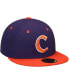 Фото #2 товара Men's Clemson Tigers 59FIFTY Basic Fitted Hat - Purple and Orange