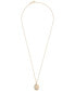 Фото #3 товара Diamond Moon & Stars Oval 18" Pendant Necklace (1/6 ct. t.w.) in 14k Gold, Created for Macy's